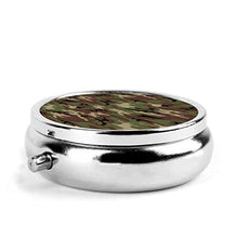 Woodland Camo Original, contenitore rotondo per pillole a 3 scomparti, in metallo, per medicina e vitamina
