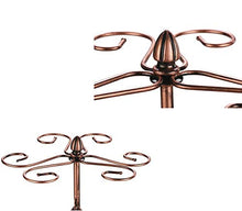 Nilican, portabicchieri da vino rosso per bar, ristorante, supporto a spirale autoportante supporto a testa in giù appeso tazza organizzatore display