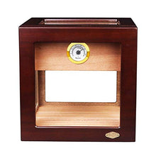 BINGFANG-W Cedar Cigar Humidor Creativo Piccolo Display Trasparente Gabinetto Piano Vernice Humidor Cigar Humidor