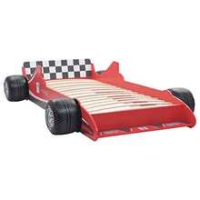 FAMIROSA Letto Bimbo ad Auto da Corsa 90x200 cm Rosso