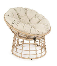 Bizzotto Poltrona Molly Naturale con Cuscino cod. 0661690