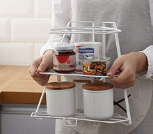 LYM &ripiano di stoccaggio Cucina Mensola Girare Frame Corner 3 Strati Scaffale condimento Rack di stoccaggio condimento -White Scaffale di Finitura