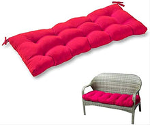 Cuscino per Panca per Esterni, Cuscino per Panca da Giardino Confortevole E Traspirante in Cotone Perlato, Cuscino per Sedia A Dondolo per Mobili da Giardino 40X110cm Vino Rosso
