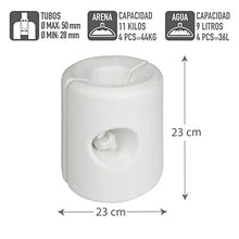 Aktive 62201 - Confezione 4 supporti bianchi per gazebo 25 x 25 x 25 cm Garden