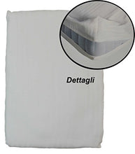 CASA TESSILE Coprimaterasso Completo con Cerniera Sanfor Rigato per Letto Singolo cm 90x200