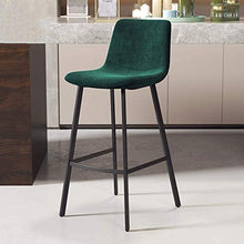 Sgabelli da Bar Moderni per La Colazione Sgabelli da Bar Imbottiti in Velluto Sedia da Pranzo in Ferro Battuto Art Kitchen 65 / 75cm Carico Massimo 200kg