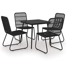 vidaXL Set da Pranzo da Giardino 5 pz in Polyrattan e Vetro