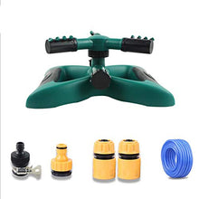 kdjsic Irrigatore Automatico d'Acqua da Giardino Rotante a 360 Gradi 3 ugelli irrigazione Erba Prato impianto di irrigazione Strumenti per Tubi