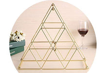 Buy and buy at Brandon Creative Home Decoration Ornaments Wrought Iron Wine Rack Pyramid Wine Rack Wine Display Rack RemovableGoldLarge