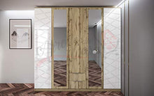 Armadio AI6 Bianco Lucido E Rovere