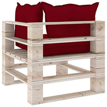 vidaXL Divano Angolare da Giardino in Pallet con Cuscini Legno di Pino