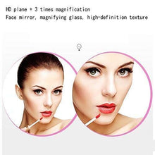 Specchio per il trucco Specchio per il trucco, specchio ingranditore 3X Specchio per il trucco illuminato con luci e ingrandimento, touch screen Specchio per il trucco Specchio per il trucco Specchio