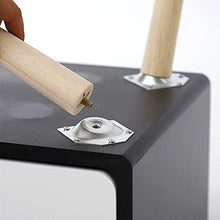YJIIJY Comodino con 2 Cassetti, Armadietto Notte Cassettiera Realizzato in MDF, tavolino d'appoggio, Tavolino per Divano, Organizer per Camera da Letto Bagno (Nero e Bianco)