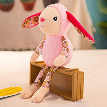 Catkoo, Coniglietto di Peluche, 35 cm, con Stampa Floreale, Bianco