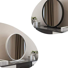 IJNBHU Camera da Letto Bagno Desktop Lo Specchio, Specchi per Il Trucco Cornice in Metallo Specchio per Il Trucco Rotondo La Superficie del Desktop è progettata con Rivestimento