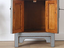 Yajutang Cassettiera cinese comodino in legno massello grigio