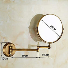 Specchio Specchio per Il Trucco Specchio a Parete a Muro Vanity Specchio Specchio da Bagno a Doppia Faccia Mirror Specchio Verde Bronzo Specchio Movoo