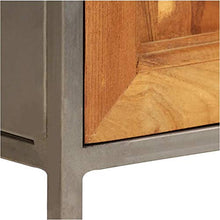 Comodino Bianco con Cassetto,Cassettiera con 1 Cassetti da Letto in legno di teak Cassettiera Camera da Letto Comodino con Cassetto e Scompartimento Aperto 40 x 30 x 50 cm