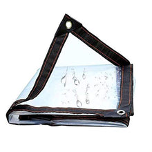 QI-CHE-YI Trasparente telone polietilene, Rivestimenti Esterni, antistrappo Gommino Cinghia, per Il Campeggio Tetto terrazzo Pioggia o Sole,4x6