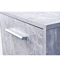 Inter Link Cemen Buffet 6 Ante E 2 Cassetti, nobilitato, Bianco/Grigio, 77 x 30 x 115 cm