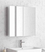 SPECCHIO BAGNO RETTANGOLARE CONTENITORE 800 mm X 600 mm X 145 mm DOPPIA ANTA STRUTTURA ALLUMINIO" ECONOMY800"