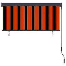 vidaXL - Tenda avvolgibile per esterni, 140 x 250 cm, arancione e marrone