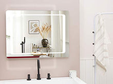 Beliani Specchio da Bagno a Parete Rettangolare con Illuminazione LED 60 x 80 cm Wassy