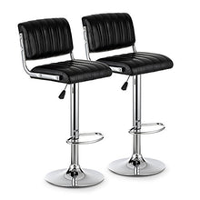 IKAYAA Sgabello Da Bar, Set 2 Sgabelli Cucina Moderni In Pelle Con Girevole Piedistallo Regolabile In Altezza Sedie Per Pesante