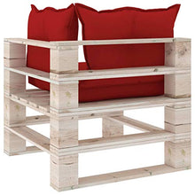vidaXL Divano Angolare da Giardino in Pallet con Cuscini Legno di Pino