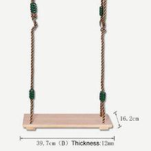 XIUYU Albero Legno Seat Swing, Coperta di Corda Esterna di Legno un'altalena for i Bambini di età i Bambini, 40 * 16.2 * 1.2cm