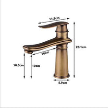 Faucet-4456 Rubinetto Lavandino del Bagno, Rubinetto Nero Antico in Rame Caldo E Freddo,Brass,B