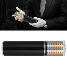 Scatola per sigari Tubi per sigari Accessori per sigari Portasigari Lega di zinco per conservare 3 sigari(black)