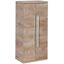 FACKELMANN Set di mobili da bagno Stanford 4 pezzi, con mobiletto sospeso e lavabo da appoggio 110 cm, con specchio a LED