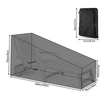 HONCENMAX Copertura per Lettini Prendisole - Copertura per Sedia a Sdraio - Coperture per Mobili da Giardino - Impermeabile e Resistente ai Raggi UV （82''L x 30''W x 31''H）