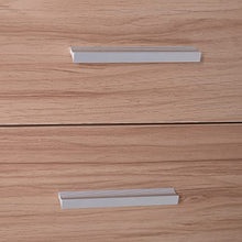 HOMCOM Cassettiera Salvaspazio in Legno, Comò con 4 Cassetti per Camera da Letto, Rovere, 72x33.5x67cm