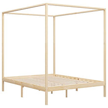SKM Giroletto a Baldacchino in Legno Massello di Pino 180x200 cm