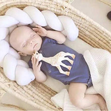 Zongha paracolpi Lettino paracolpi Culla Cuscino di Sicurezza Cuscini per divani Cuscino a Nodo Cuscino a Tre Fili Cuscino Decorativo per Divano 3m,Blue