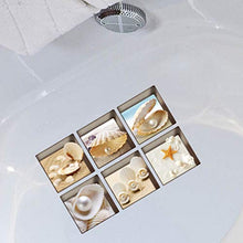 Garneck 6 Pezzi Adesivi per Vasca 3D Adesivi autoadesivi Impermeabili Antiscivolo per Vasca Adesivi murali Appliques Stile Marino per Servizi igienici Bagno