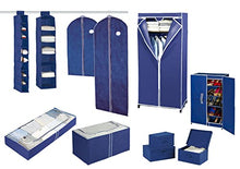 WENKO Armadio Air - TNT traspirante, Polipropilene, 75 x 150 x 50 cm, Blu