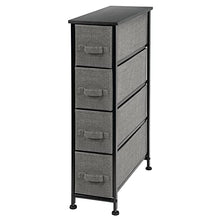 mDesign Cassettiera in tessuto – Comò con 4 cassetti – Pratico organizer con cassetti ideale per camera da letto e bagno – antracite