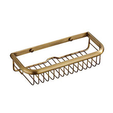 Storage shelf Cestino portaoggetti da Parete in Ottone Anticato