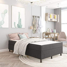 FAMIROSA Letto a Molle Grigio Scuro in Tessuto 120x200 cm-4723