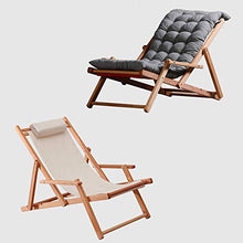 ZHUAN Sedie a Sdraio da Spiaggia per Zona Piscina Senza braccioli Prendete Sdraio Imbottito e Pieghevole Regolabile a 3 Marce, Sedia da Campeggio Pieghevole Sedia Grigia Portatile