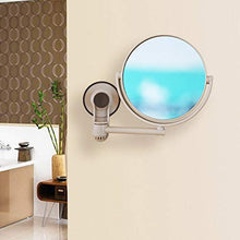 Dasorende Specchio Da Bagno Specchio Cosmetico Ingrandimento 1X / 3X Ventosa Specchio Da Trucco Regolabile Specchio Da Bagno un Doppia Faccia