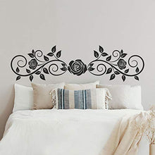 T-MK432 - Adesivi per testiera del letto, 38 x 140 cm, colore: Nero