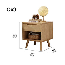 Comodino Terminare Tavolo con anteriore aperto Scompartimento di immagazzinaggio e 1 cassetto Chic effetto legno accento Mobili Comodino Comodino per il corridoio del soggiorno della camera da let
