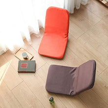 SMC Giapponese Lazy Couch Pieghevole Piccolo Divano Letto Singolo bay Window Bedrest Sedia (Color : Brown)