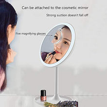Bxiaoyan Specchio cosmetico Multi-funzione LED Protezione Ambientale Migliorata ABS Materiale Specchio for Il Trucco Intelligente Interruttore Tattile 5 Volte Lente Di Ingrandimento Cremagliera Funzio