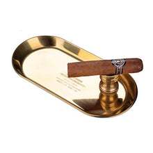SHYPT Semplice Bronzo Europeo e Pratico Portable Suit Cigar Ashtray Vassoio Riposo Due Pezzi