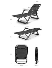 ZHANGYY Sedie a Sdraio per Patio Sedia a Sdraio, Letto Pieghevole Sedia per Ufficio Siesta Sedia da Campeggio Sedia Portatile per la casa - Ideale per Accessori per Patio Esterno Durevole